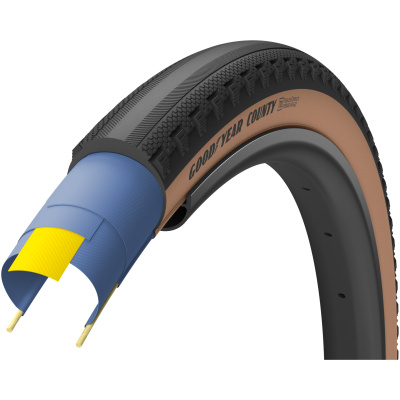 фото - Покрышка 700×35 (35-622) GoodYear County Ultimate Tubeless Complete Folding Blk/Tan, 120tpi