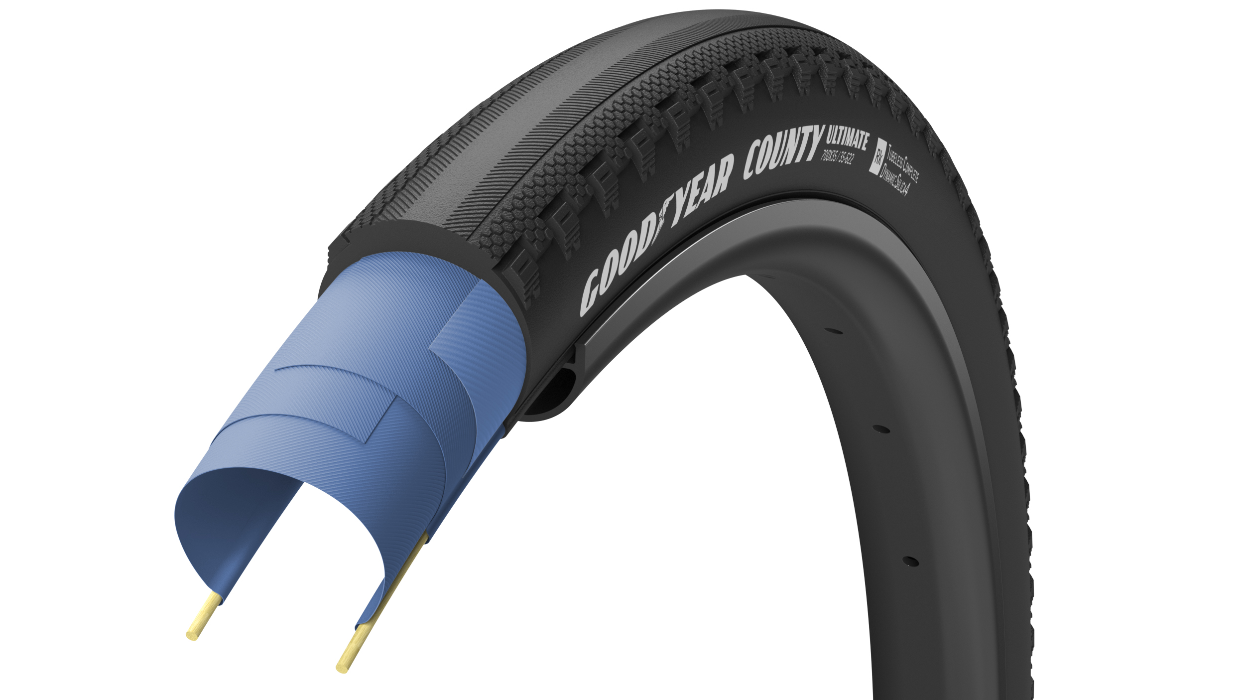 Фото Покрышка 650bx50 27.5×2.0 (50-584) GoodYear County Tubeless Ready Folding Black, 60tpi