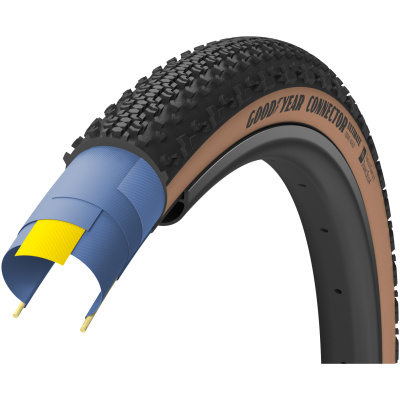 фото - Покрышка 700×45 (45-622) GoodYear Connector Ultimate Tubeless Complete Folding Blk/Tan, 120tpi