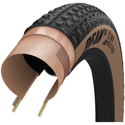 фото - Покрышка 29×2.25 (57-622) GoodYear Peak SL Race Tubeless Complete Folding Blk/Tan, 120tpi