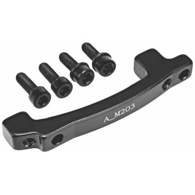 фото - Передний адаптер калипера TEKTRO A-7 PM совместим с передним ротором переход от 160мм на 203мм, черный