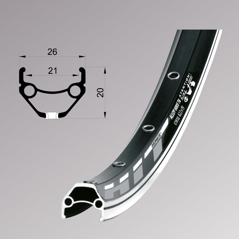 Фото Обід Remerx HIT 21 RX 4521, 26”, 559×21, 32 відп., AV, срібл. анод., V-Br, CNC