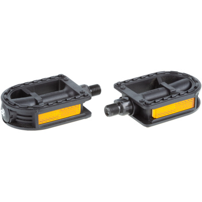 фото - Педалі ONRIDE Kiddi 20 (різьблення 1/2), пластик, (96×65) без підшипника, чорний (polybag)