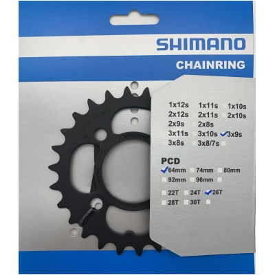 фото - Звезда для шатунов Shimano FC-M431 26T (CMK051)