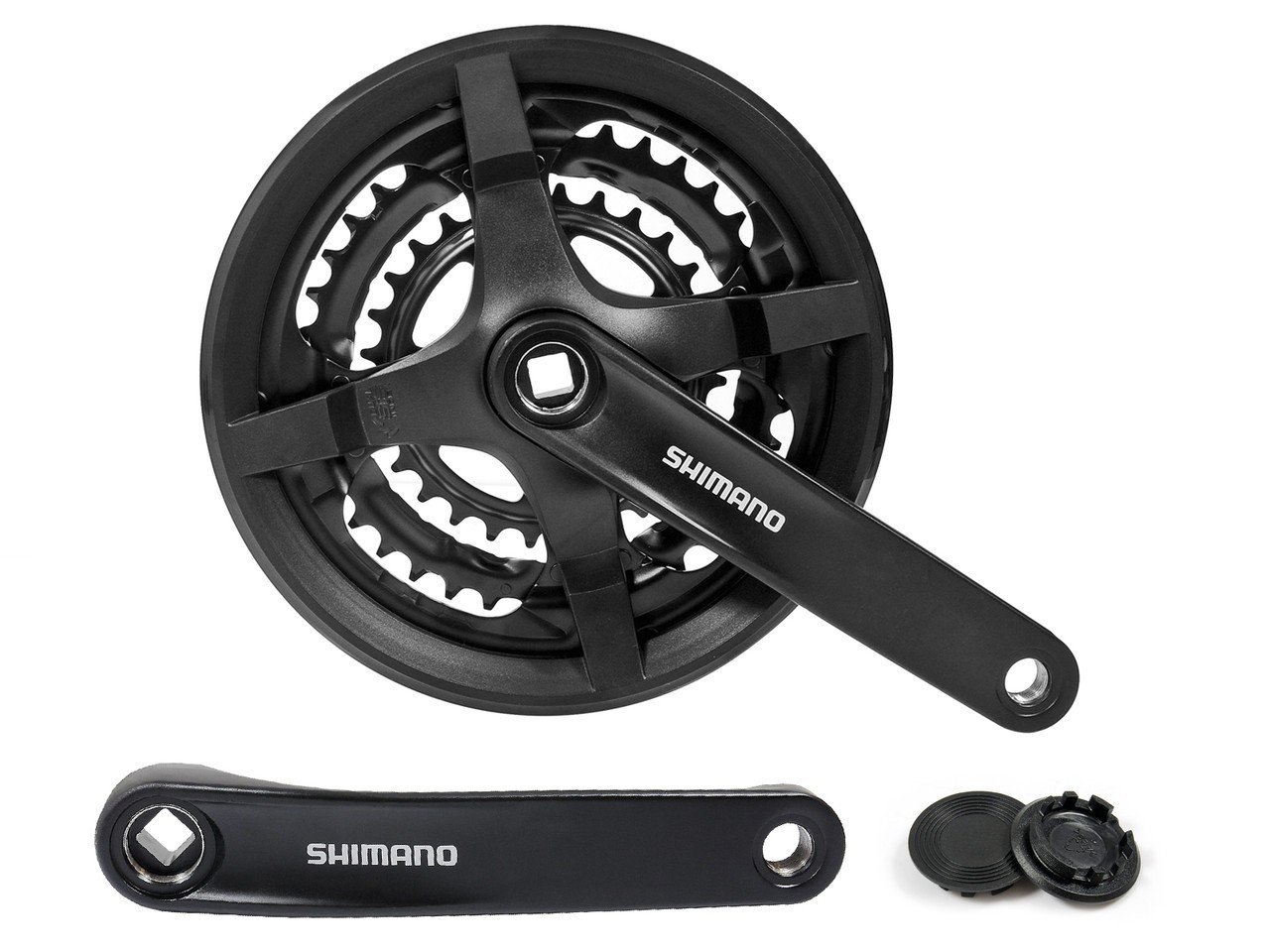 Фото Шатун Shimano FC-TY301 Tourney 42/34/24 175мм (4449)