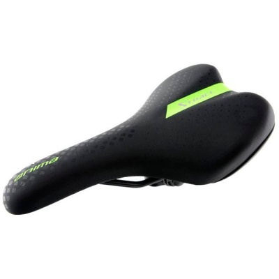 фото - Saddle DDK YS-2315, MTB, Chorniy / Salatoviy (D5311/E)