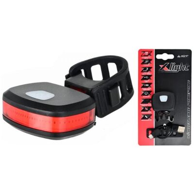 Задній ліхтар X-Light XC-384R COB LED 20LM, USB-C (A-O-B-P-0502)