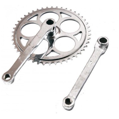 фото - Шатуни сталь 46 зубів, під клин, сріблястий (00905)