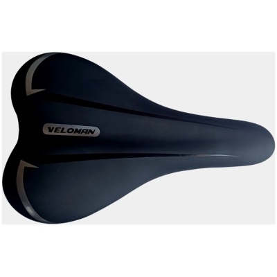 фото - Сідло Veloman MTB чорне з сірим (1601-grey)