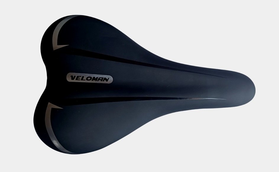 Сідло Veloman MTB чорне з сірим (1601-grey)