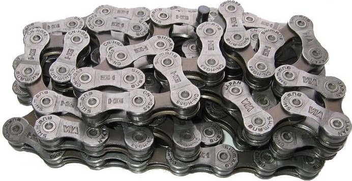 Фото Цепь Shimano Deore CN-HG53 114 звеньев, серый (CN-HG53)
