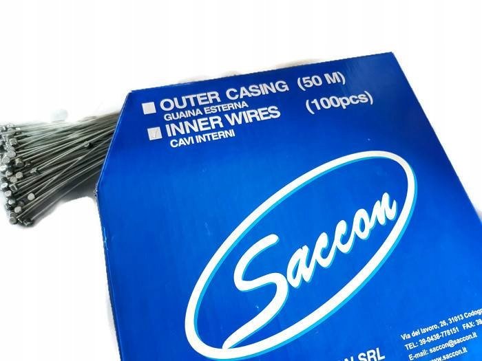 Трос гальма Saccon 2300мм оцинкований 1шт. шліфований (SAW-230C)