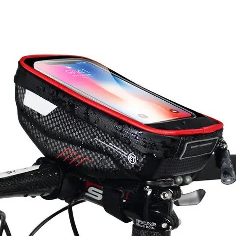 Фото Велосумка Bao BBG048 для смартфона, черный с красным (BBG048)