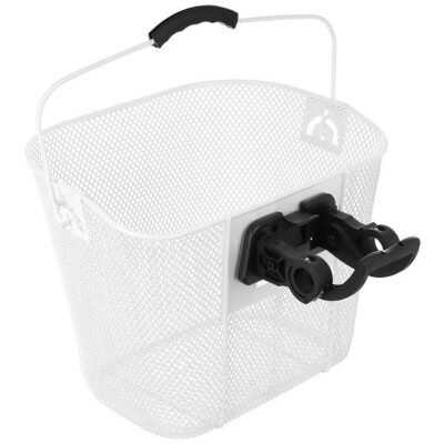 фото - Кошик для велосипеда Enero кріплення на кермо, білий (1055312)