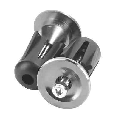Заглушки у кермо Grip Alu сріблястий (grip-grey)