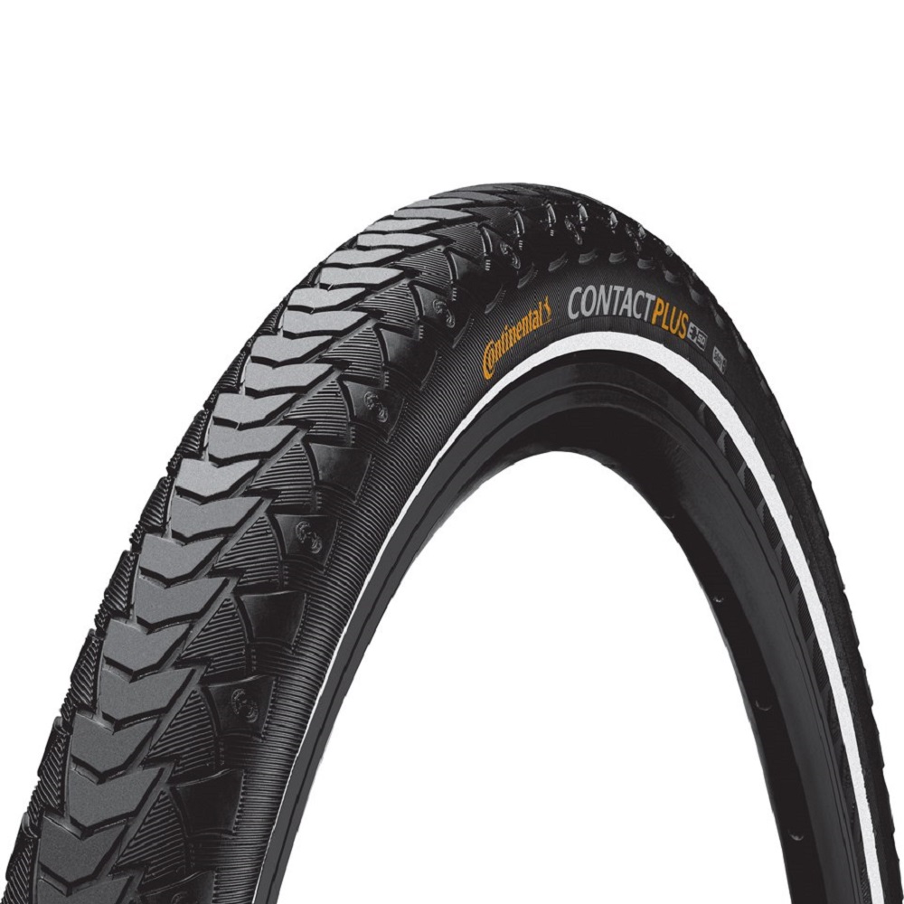 Фото Покрышка Continental eContact Plus 28 x 2.20 черная нескладная светоотражающая