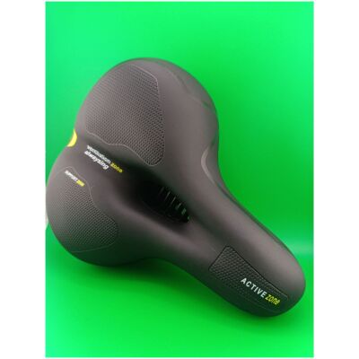 Сідло K.SAN HZ-003 Comfort, чорний із жовтим (rec11027)