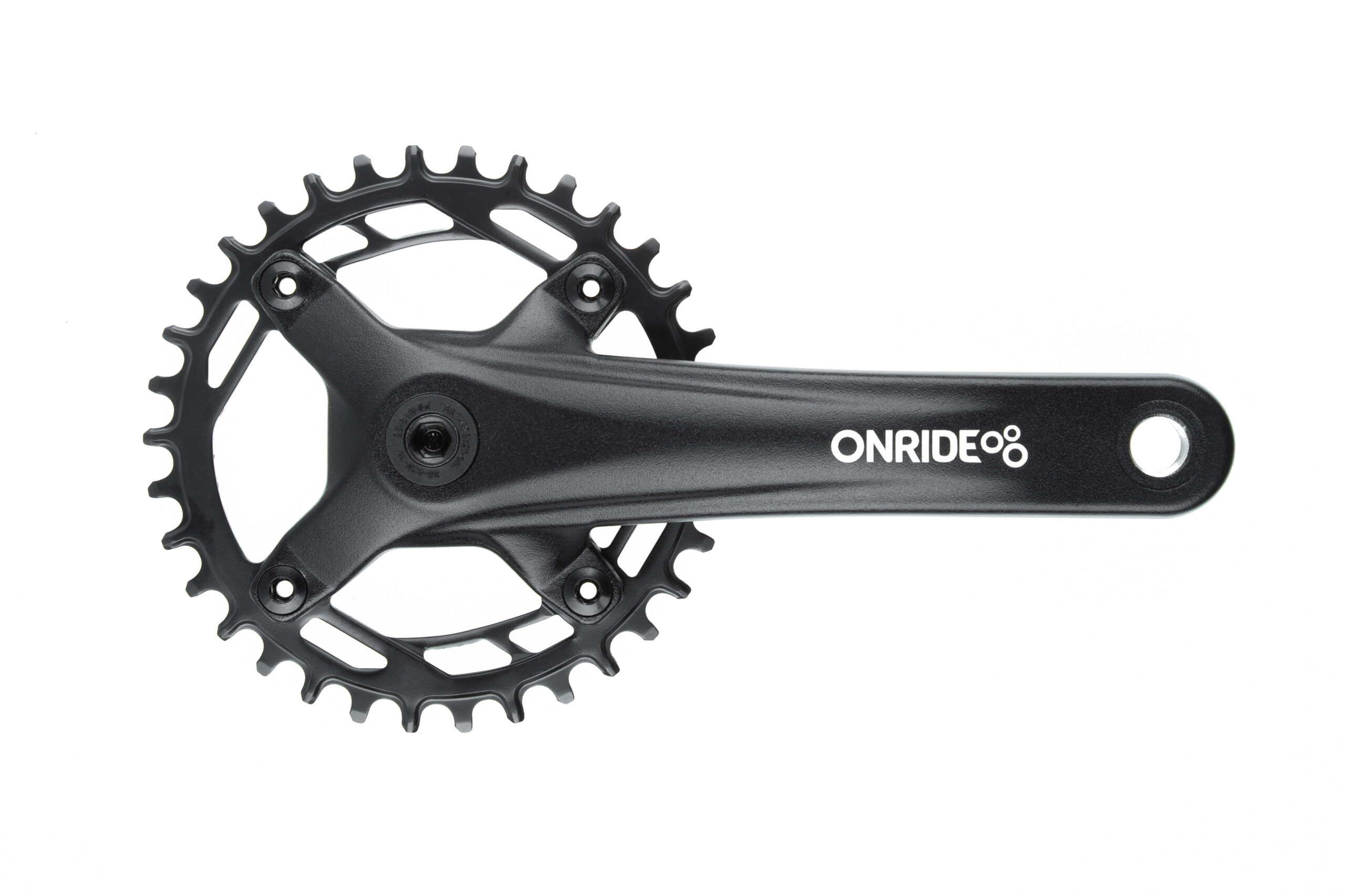 Фото Комплект шатунов ONRIDE Solo 1110, под квадрат, 170 мм, 34Т BCD: 104 мм, на 11/10/9 шв., черный