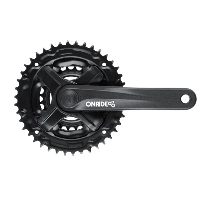 фото - Комплект шатунов ONRIDE Trio 820, под квадрат, 170 мм, 22-32-42Т, на 8/7/6 шв., черный