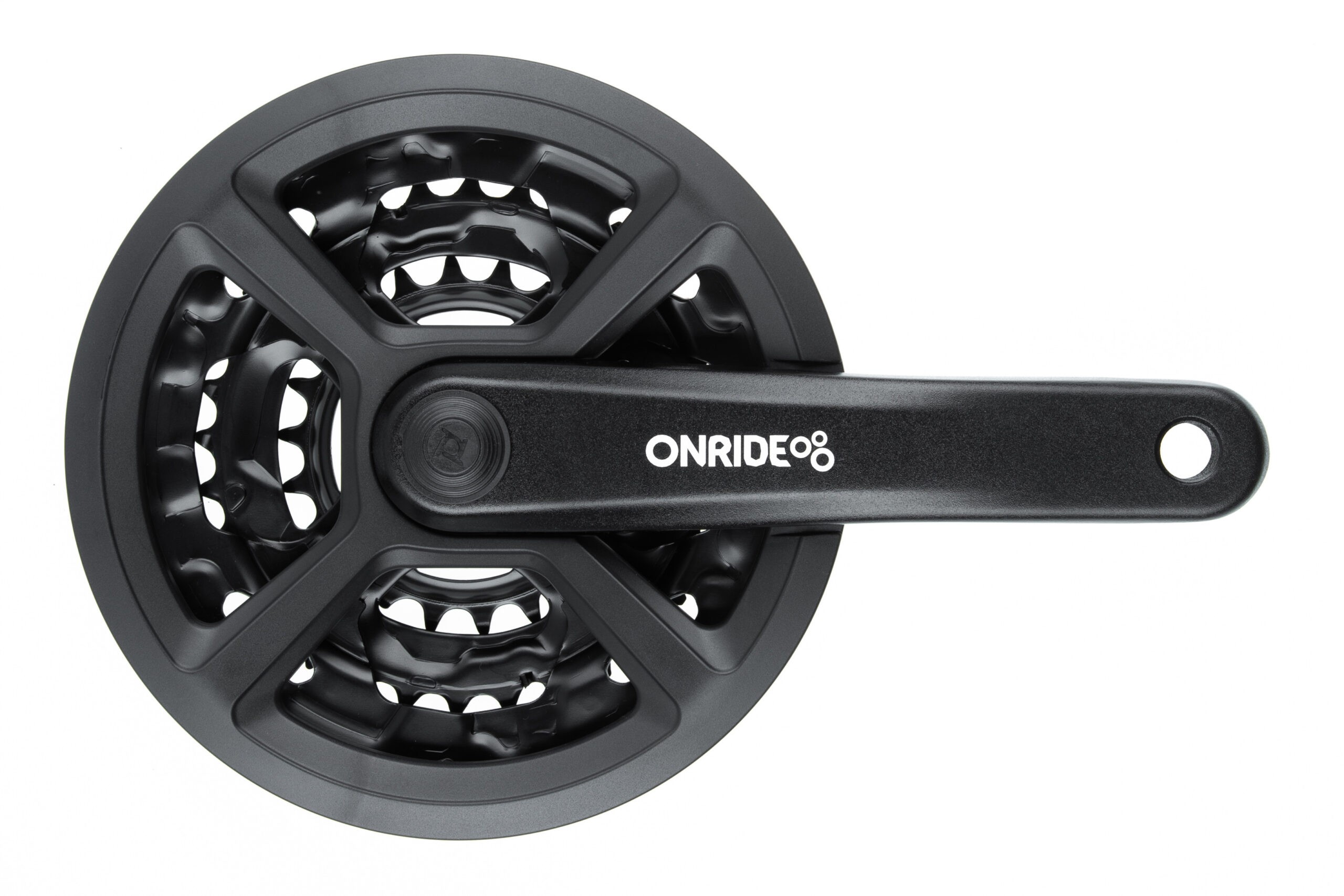 Фото Комплект шатунов ONRIDE Trio 810P, под квадрат, 170 мм, 22-32-42Т, на 8/7/6 шв., черный