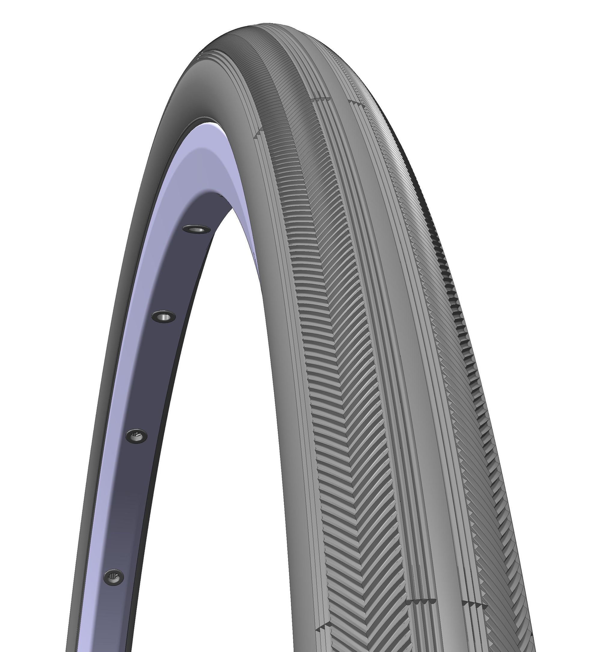 Фото Покрышка для инвалидных колясок Rubena Rib 24 x 1 3/8 x 1 1/4 (32-540) серая