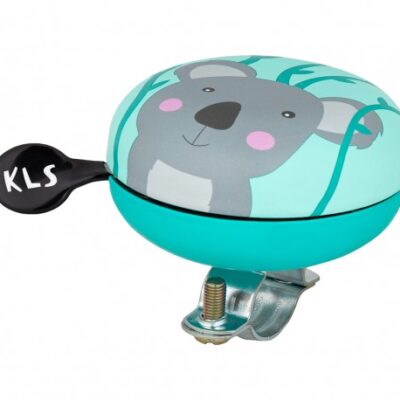 фото - Звонок детский на руль KLS Bell Kiddie Коала, диаметр крепления 22 — 25 мм, бирюзовый