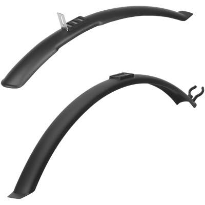 фото - Комплект крыльев Dieffe DI-MUD202 MTB, 26-27,5″, на вилку/раму, 600/485х58 мм, черный