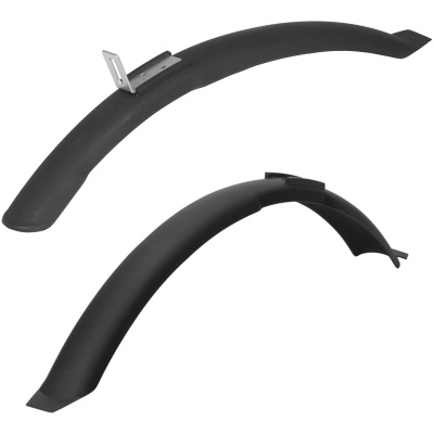 фото - Комплект крил Dieffe DI-MUD203 Junior, 20-24», на вилку/раму, 530/415×50 мм, чорний