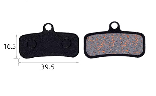 Гальмівні колодки DN TP-01E, пара (TP-01E-1)