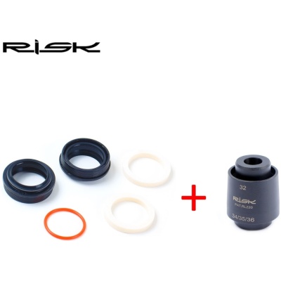 фото - Сальник передней вилки 34*8 с инструментом для установки (комплект) RISK RA146-4