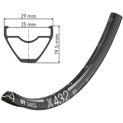 фото - Обод DT SWISS X 432 29×25 DISK BRAKE 28отв.