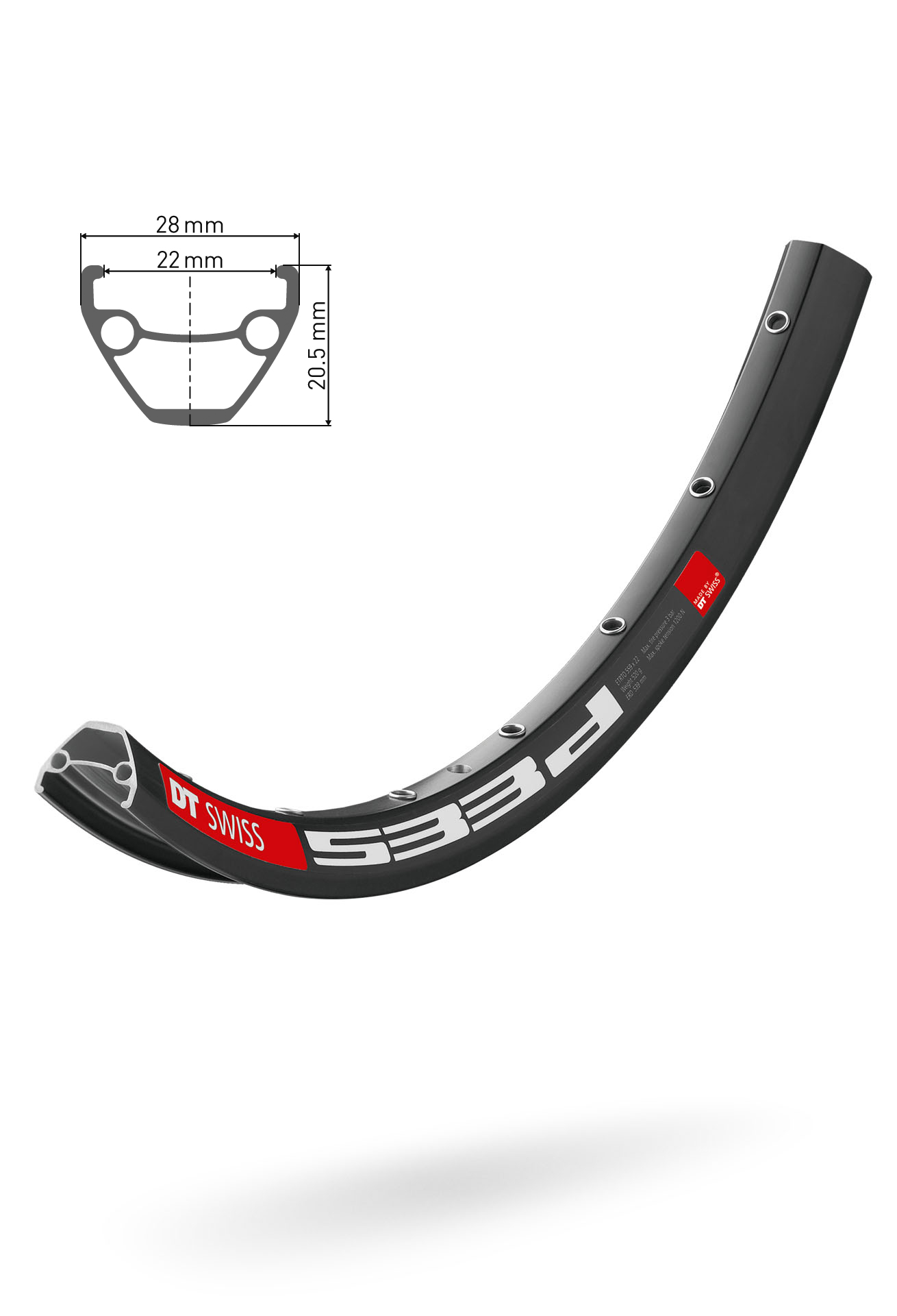 Фото Обод DT SWISS 533D 29×22 DISK BRAKE 28отв.