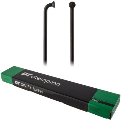 фото - Шприхи DT Swiss Сhampion Standart 2.0mm x 282mm Black (Чорний) 100шт