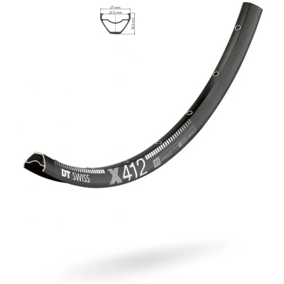 фото - Обід DT SWISS X 412 27×22,5 DISK BRAKE 32отв.