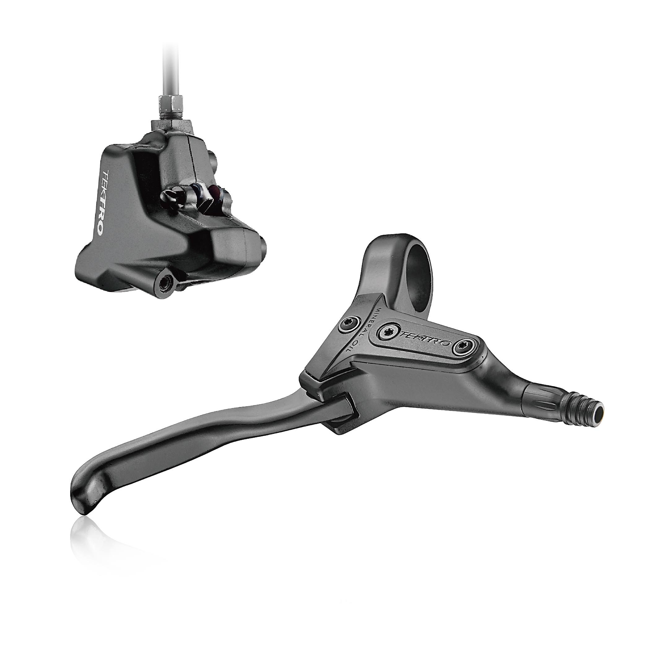 Дискові передні гідравлічні гальмівні TEKTRO HD-R280R Flat Mount, чорний