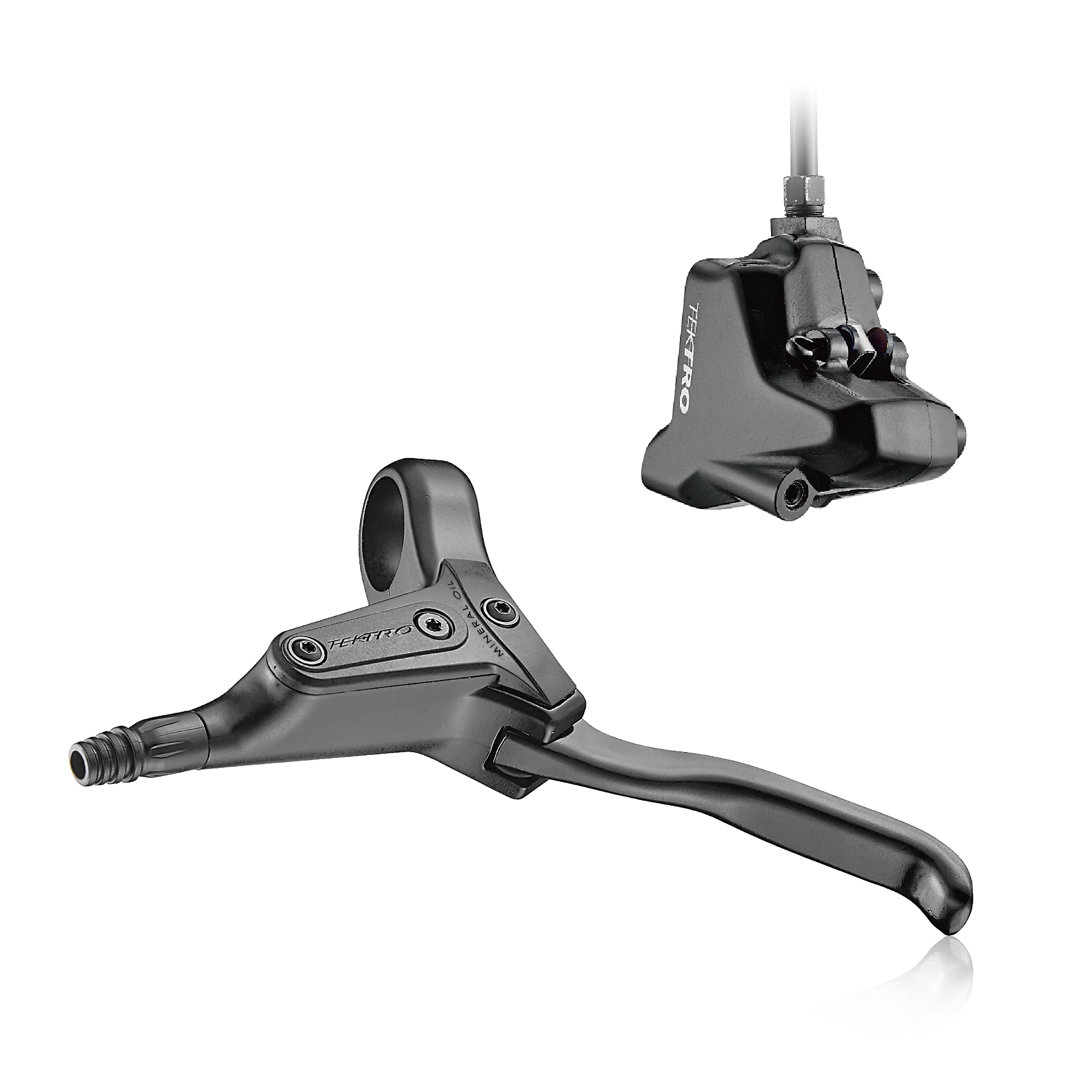 Дискові передні гідравлічні гальмівні TEKTRO HD-R280F Flat Mount, чорний