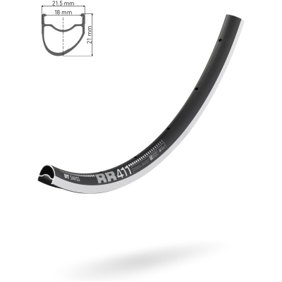 фото - Обод DT SWISS RR 411A 29×18 RIM BRAKE 28отв.