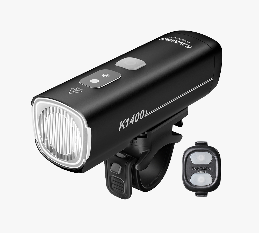 Фото Велосипедна фара Ravemen K1400 (1400 lm, 4000 mAh) з датчиком освітлення