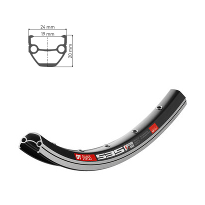 Обід DT SWISS 535 26x19 RIM BRAKE 36отв.