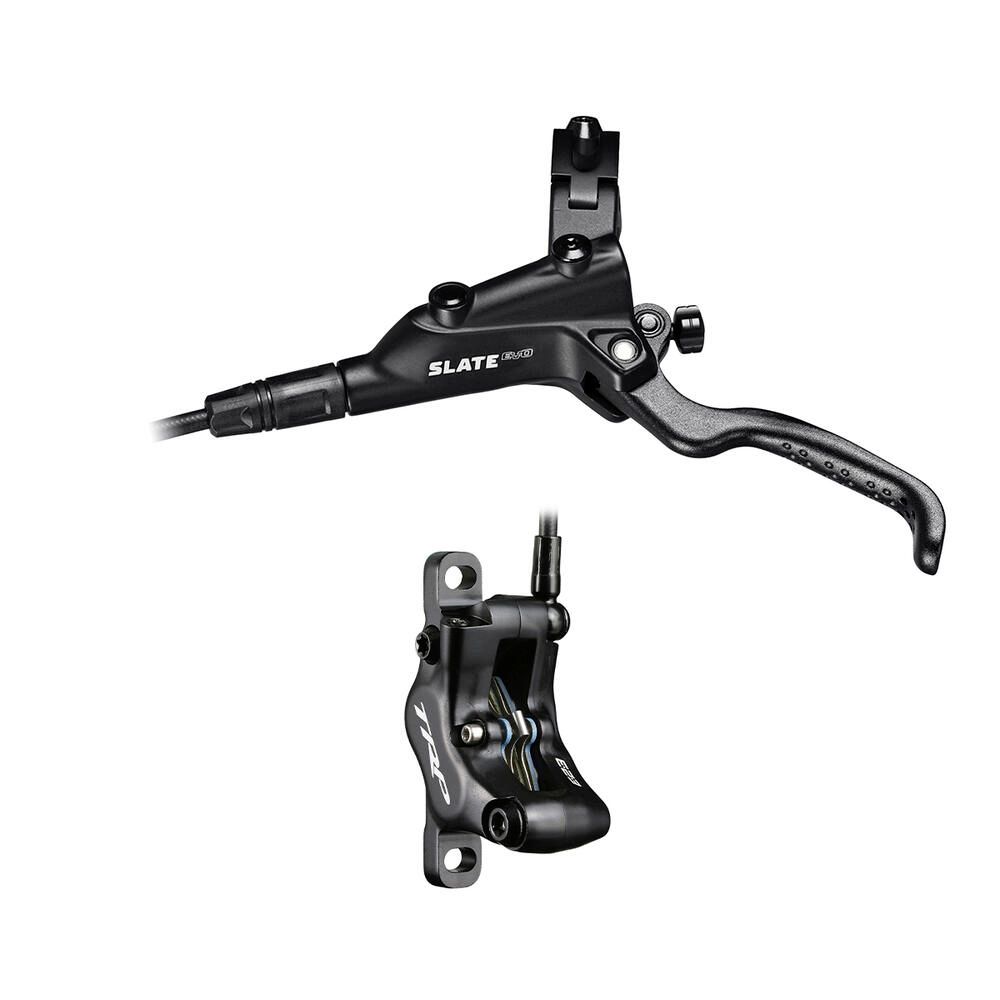 Дисковые передние гидравлические тормоза TRP Slate EVO M807 4 поршня, 1900мм, черный