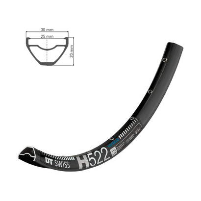 Фото Обод DT SWISS H 522 27×25 DISK BRAKE 32отв.