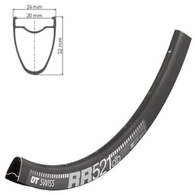 фото - Обод DT SWISS RR 521 29×20 DISK BRAKE 24отв.