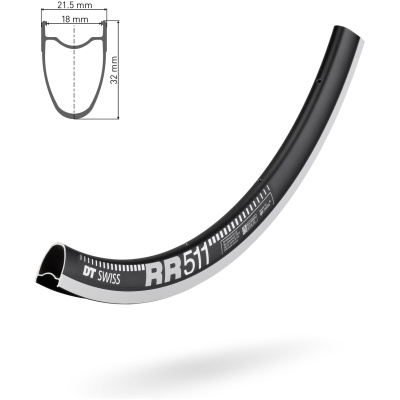 фото - Обід DT SWISS RR 511 29×18 RIM BRAKE 24отв.