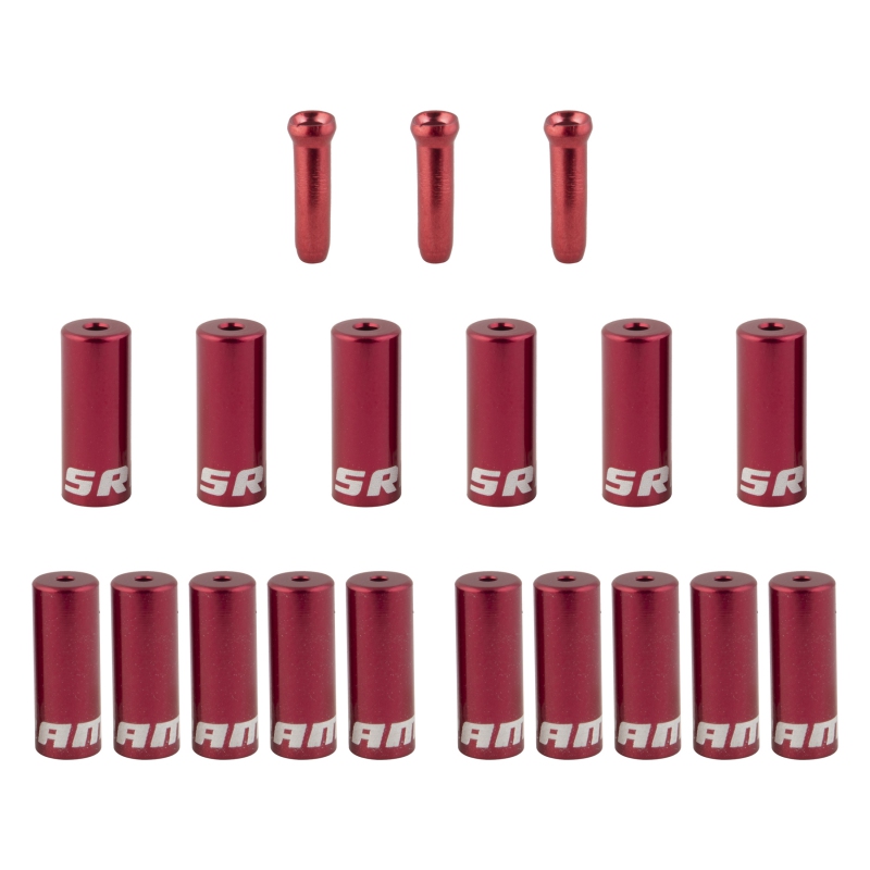 Комплект наконечників тросу та боудену CBL STANDARD SRAM FERRULE KIT RED