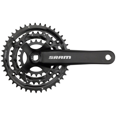 фото - Шатуни SRAM Crank S600 8 sp 3.0 SquareTaper 175 BlastBlack 42-32-22