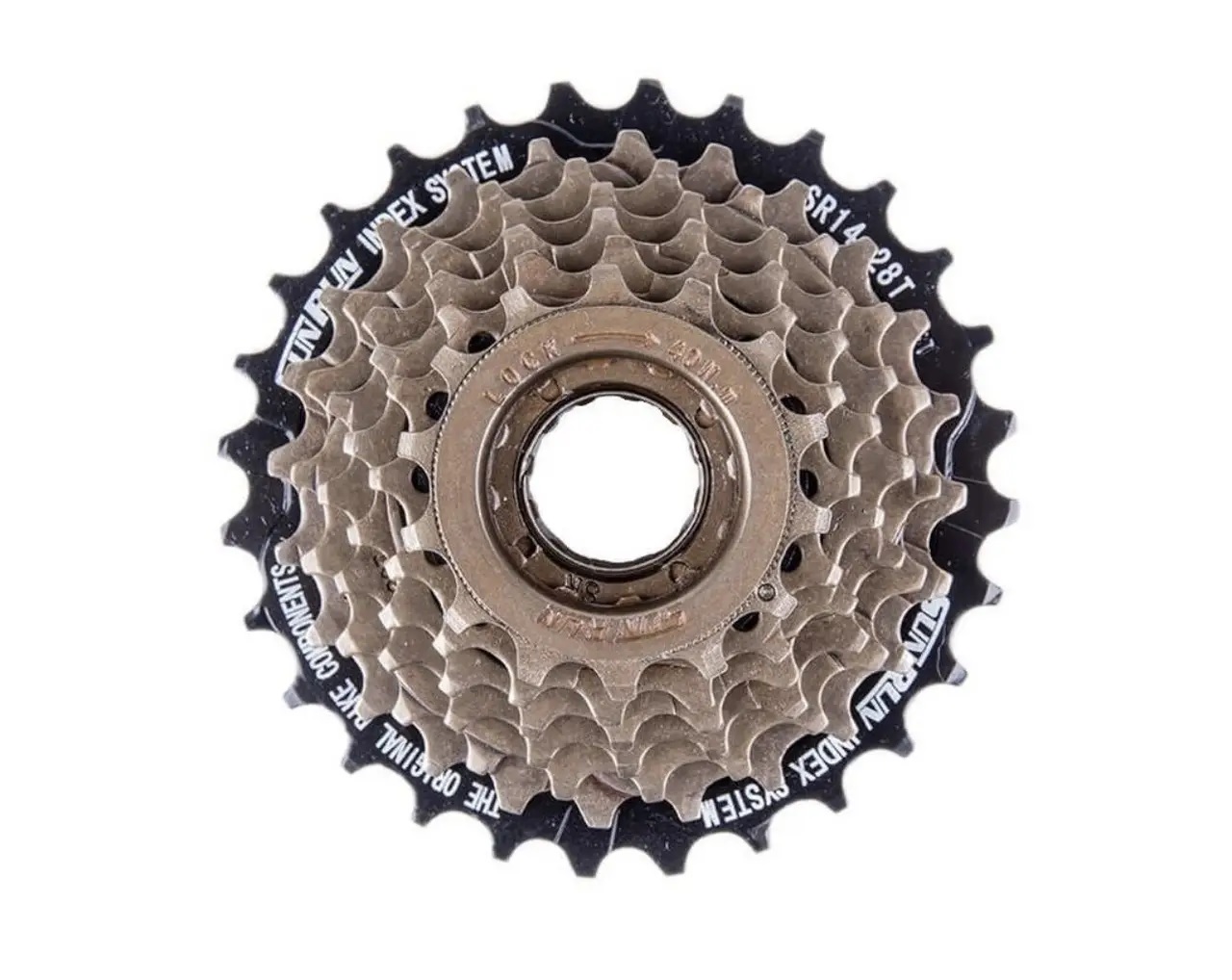 Фото Трещотка SunRun FW-71 7шв 14-28з коричневый (11022)