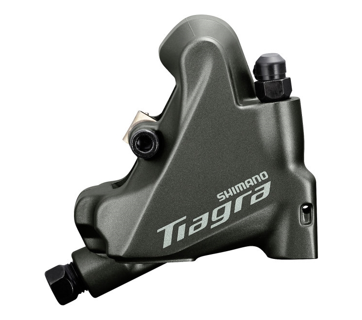 Калипер гидравлических тормозов Shimano BR-4770-R, FLAT MOUNT, задний, без адаптера, колодка L03A RESIN PAD(W/FIN)