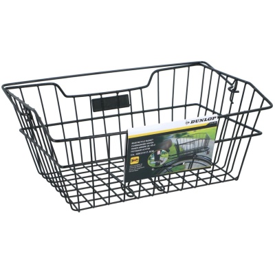 фото - Кошик Dunlop 40x31x17,5см на багажник, сталевий, чорний (475844)