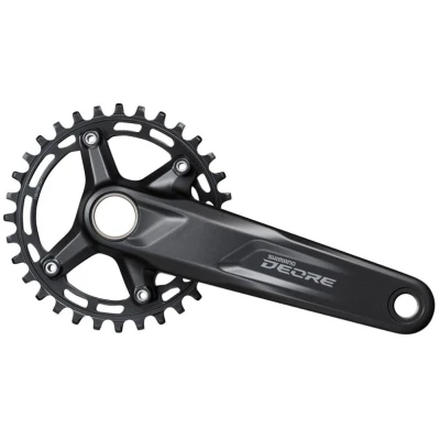 фото - Шатун без каретки AL L175мм 30T з інтегр.віссю чорний SHIMANO Deore FC-M5100-1