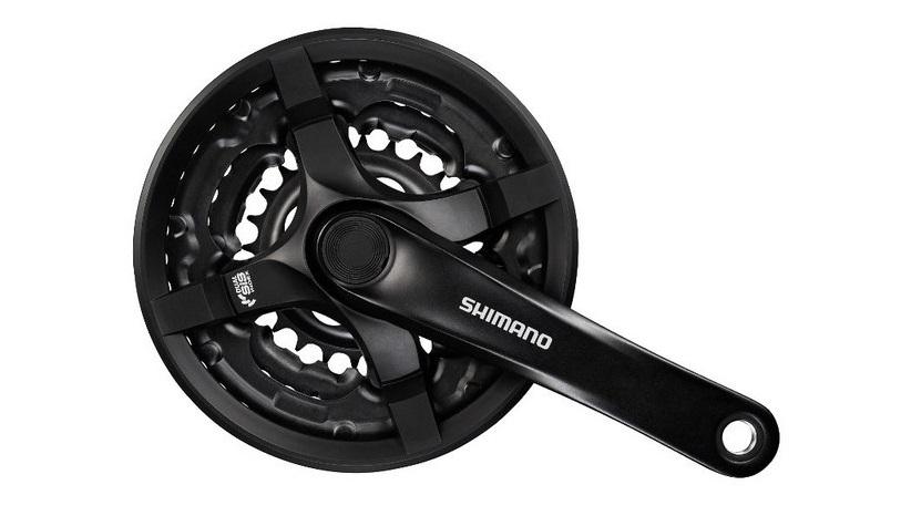 Шатун AL L170мм 28-38-48Т під квадрат чорний SHIMANO FC-TY501-2